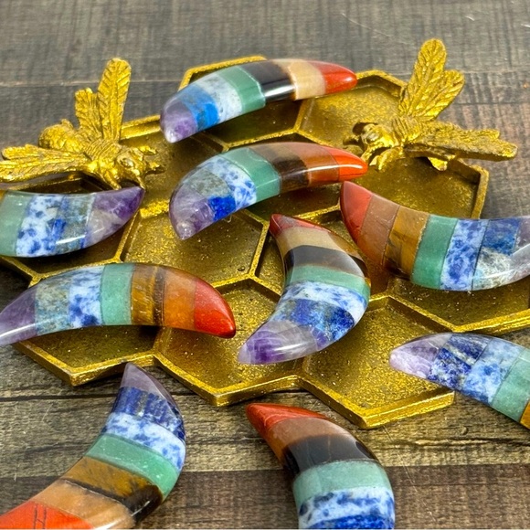 7 Chakras 🌙 Moon Healing Stone - One Stone Each - Picture 2 of 8